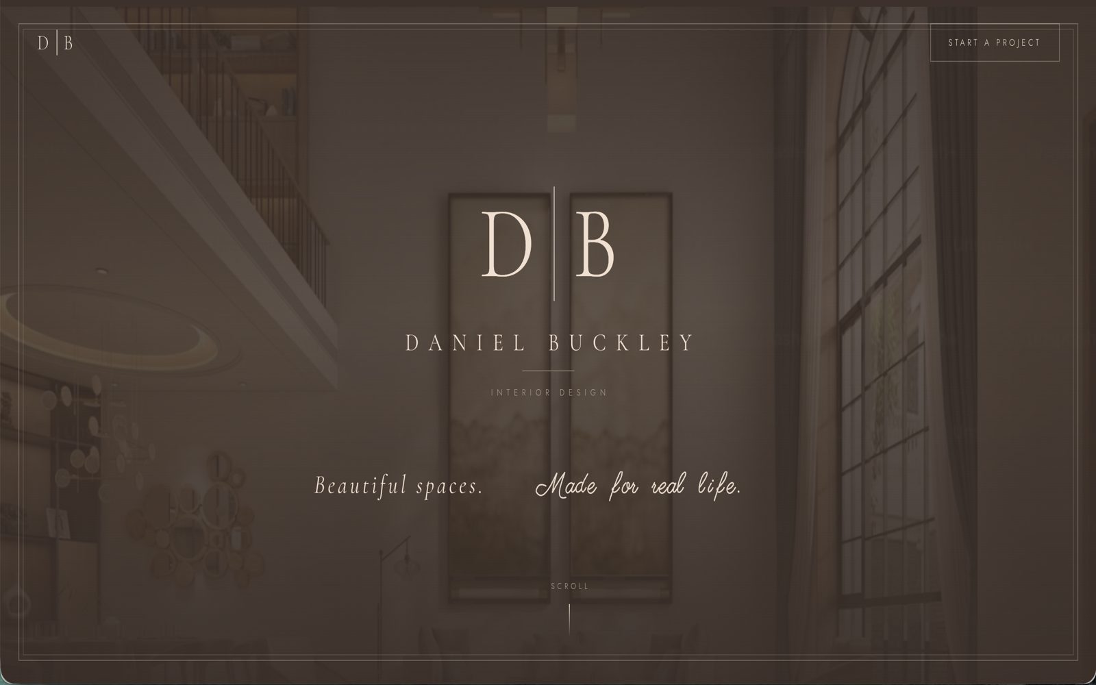 Daniel Buckley Interior Design website built by AdKonnekt