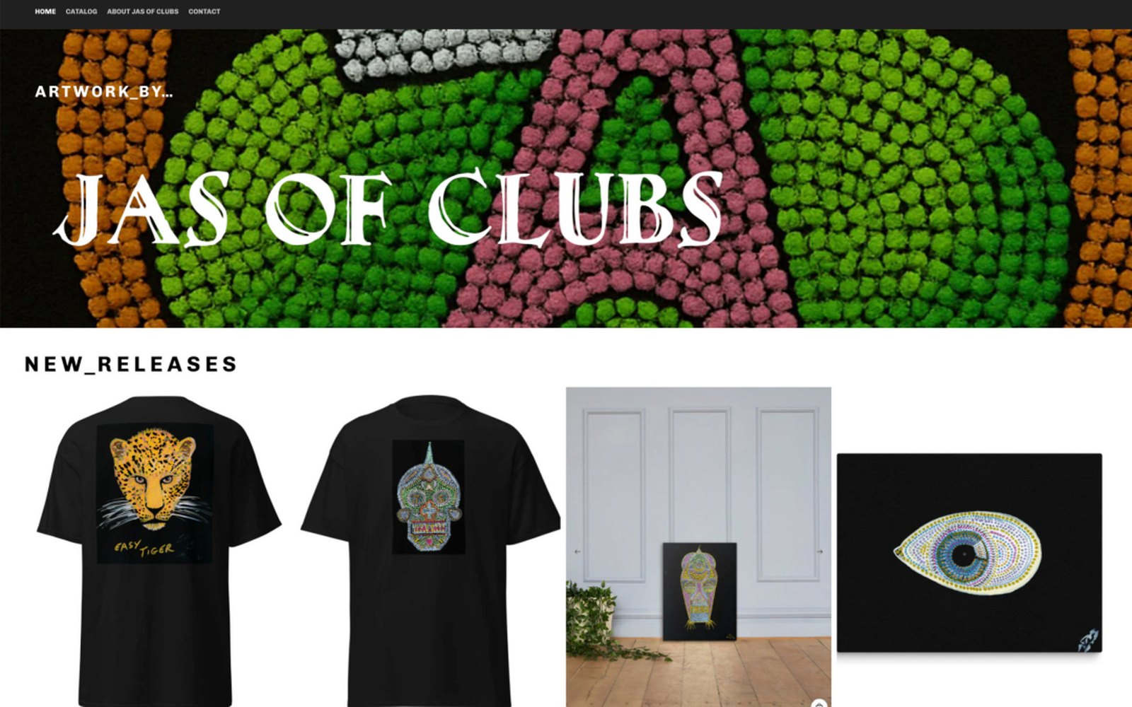 Jas of Clubs website built by AdKonnekt